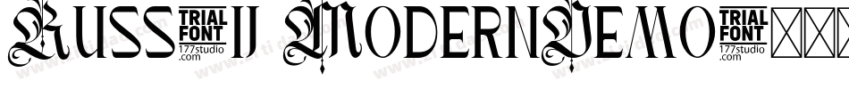 Russkij ModernDemo字体转换